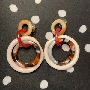 Lele Sadoughi Twig Banded Hoop Earrings
